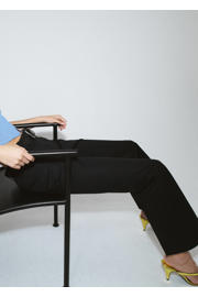 thumbnail: Mango bootcut broek - zwart