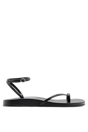 leren sandalen - zwart
