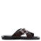 Mango leren slippers - bordeaux