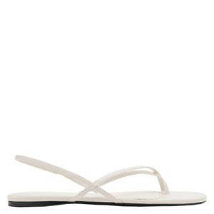 imitatieleren sandalen - ecru