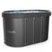 Virtufit Oval - 500 ltr ijsbad zwart