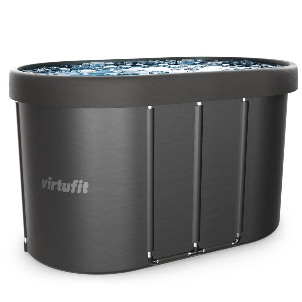 Virtufit Oval - 500 ltr ijsbad zwart