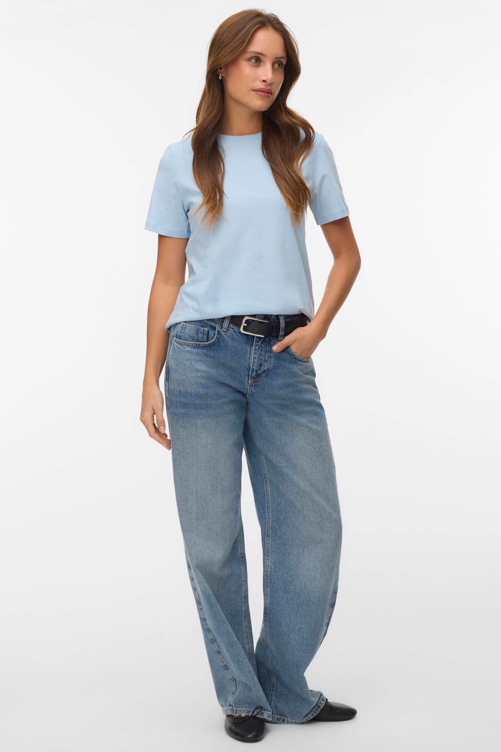 VERO MODA T-shirt - lichtblauw