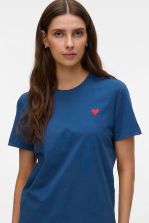 T-shirt donkerblauw