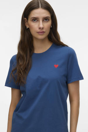 T-shirt donkerblauw