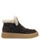 Shabbies Amsterdam Senna Anna leren suède sneakers - donkerbruin