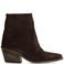 Shabbies Amsterdam Jaira Double leren cowboylaarzen met blokhak - donkerbruin