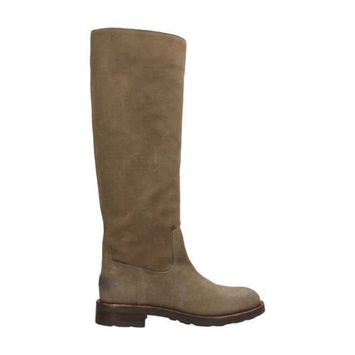 Shabbies Amsterdam Alyd Tuba leren laarzen taupe