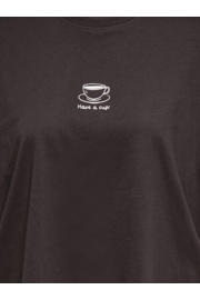 thumbnail: ONLY T-shirt met backprint bruin