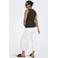 ONLY T-shirt met ruches - bruin