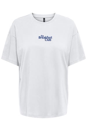 T-shirt met backprint wit