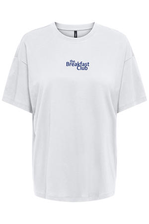T-shirt met backprint wit