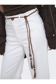 thumbnail: ONLY Onlmadison Hw Belt Wd Crp Whi Dnm Gua000 high waist wide leg jeans wit