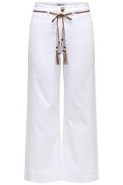 thumbnail: ONLY Onlmadison Hw Belt Wd Crp Whi Dnm Gua000 high waist wide leg jeans wit