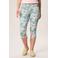 Miss Etam slim regular waist gebloemde capri groen