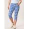 Miss Etam slim regular waist capri blauw