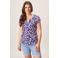 Miss Etam blousetop blauw/roze