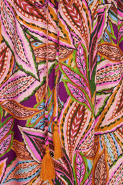 thumbnail: Miss Etam Plus viscose midi zomerjurk met print - oranje