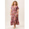 Miss Etam Plus viscose midi zomerjurk met print - oranje
