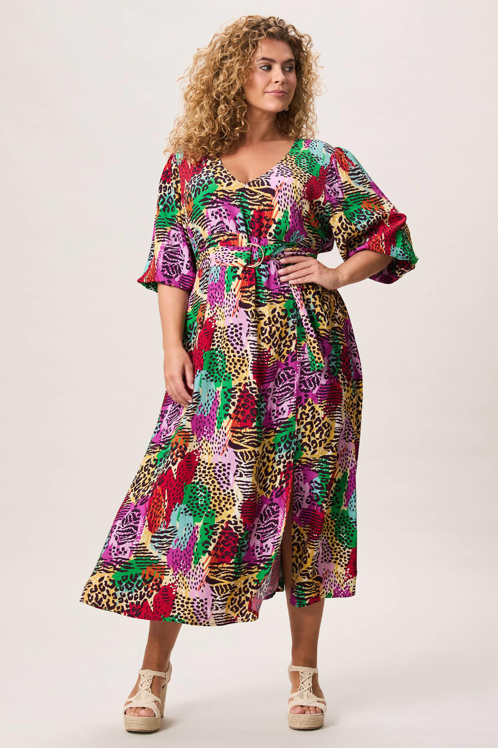 Miss Etam Plus zomerjurk multi