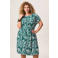 Miss Etam Plus zomerjurk met ceintuur en print - groen