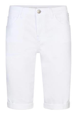 skinny regular waist denim short wit