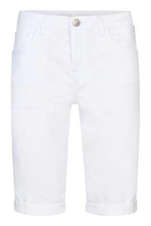 skinny regular waist denim short wit