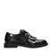 Fred de la Bretoniere Lori leren loafers met franjes - zwart