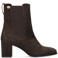 Fred de la Bretoniere Chelsea leren chelsea boots met hak - donkerbruin