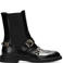 Fred de la Bretoniere leren chelsea boots - zwart