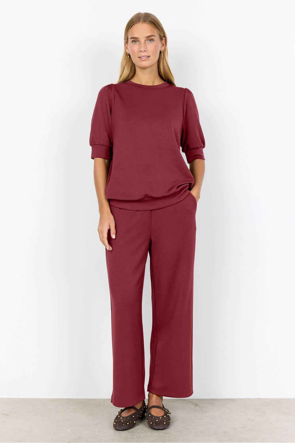 Soyaconcept top - donkerrood