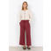 Soyaconcept modal high waist wide leg broek - donkerrood