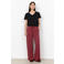 Soyaconcept high waist wide leg broek - donkerrood