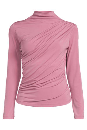 gedrapeerde jersey top mauve