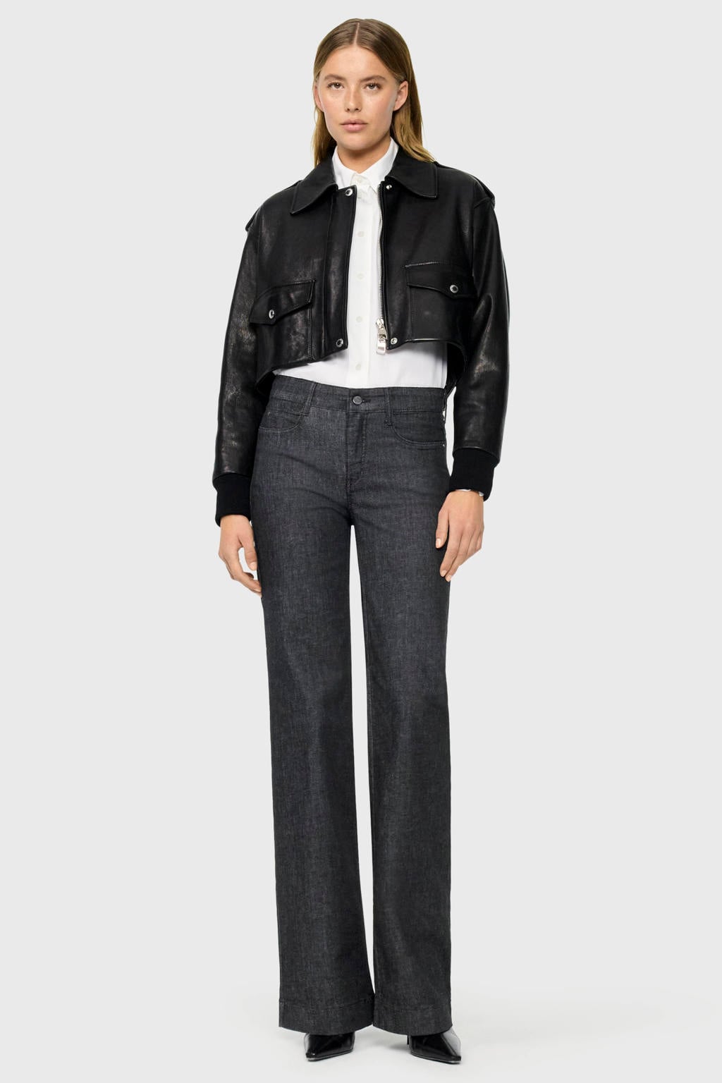 MAC wide leg jeans - zwart