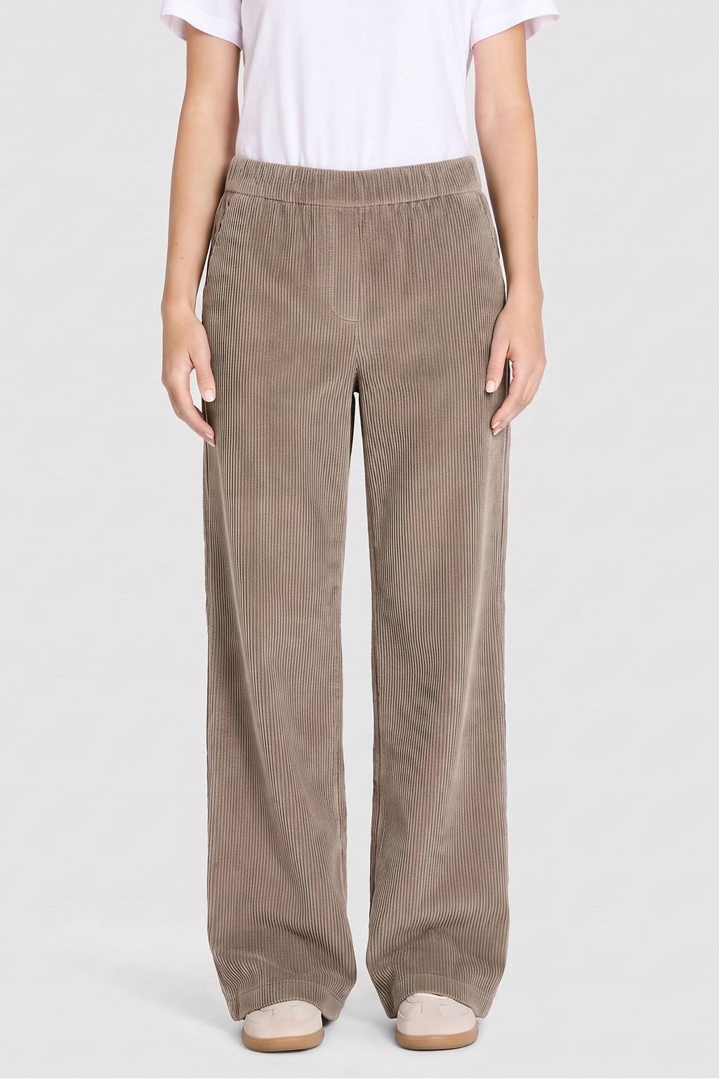 MAC wide leg corduroy broek - beige
