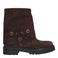 Braqeez suède enkelboots - donkerbruin