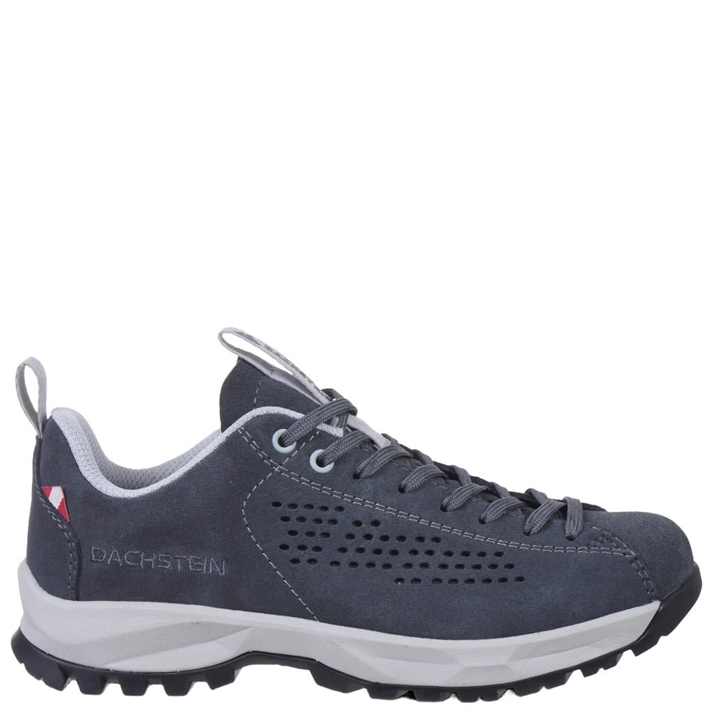 Grijze dames Dachstein Soelden wandelschoenen - van suède-mesh met veters