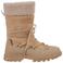 Luhta Oma leren snowboots met profielzool - beige
