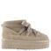 Colors of California suède enkelboots met plateauzool - taupe