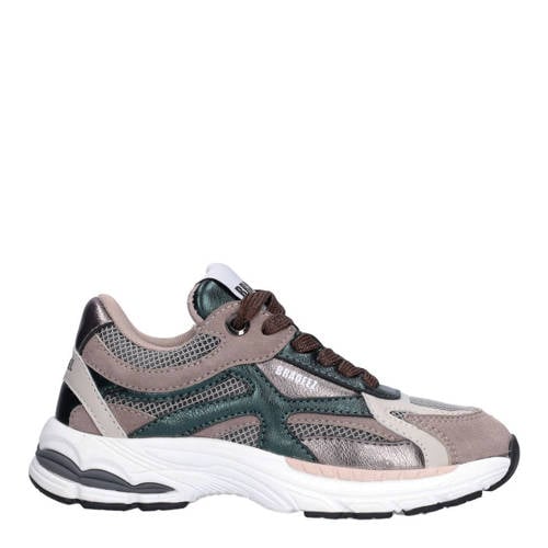 Braqeez suède sneakers grijs