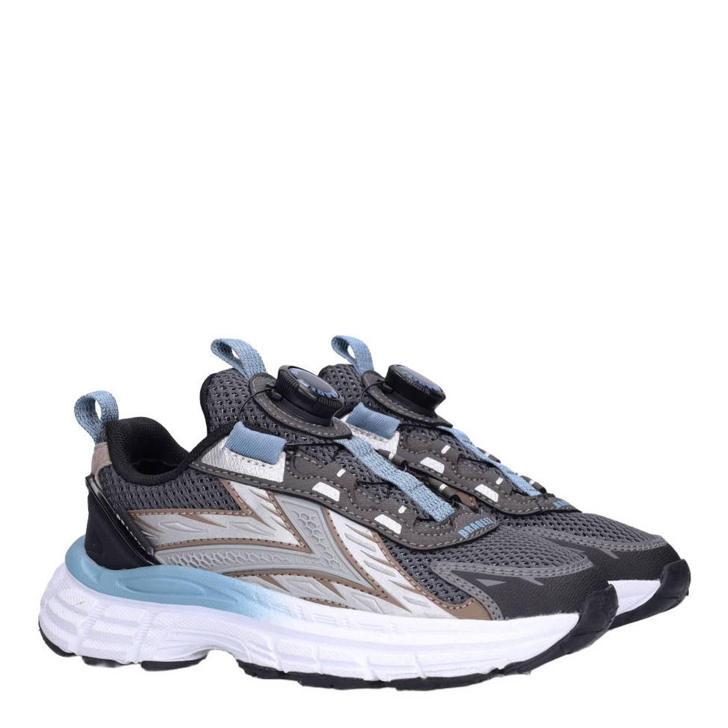 Braqeez Giles Gen chunky sneakers antraciet