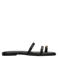 Sacha leren slippers zwart