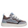 BunniesJR leren sneakers - beige/lichtblauw