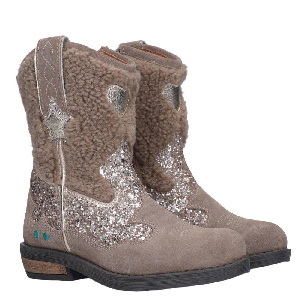 BunniesJR teddy enkelboots - grijs
