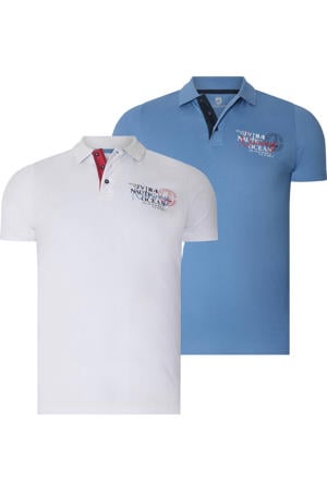polo DAGFINN multi - (set van 2) Blauw/ Wit