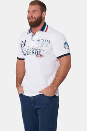 regular fit polo +FIT Collectie Plus Size - wit