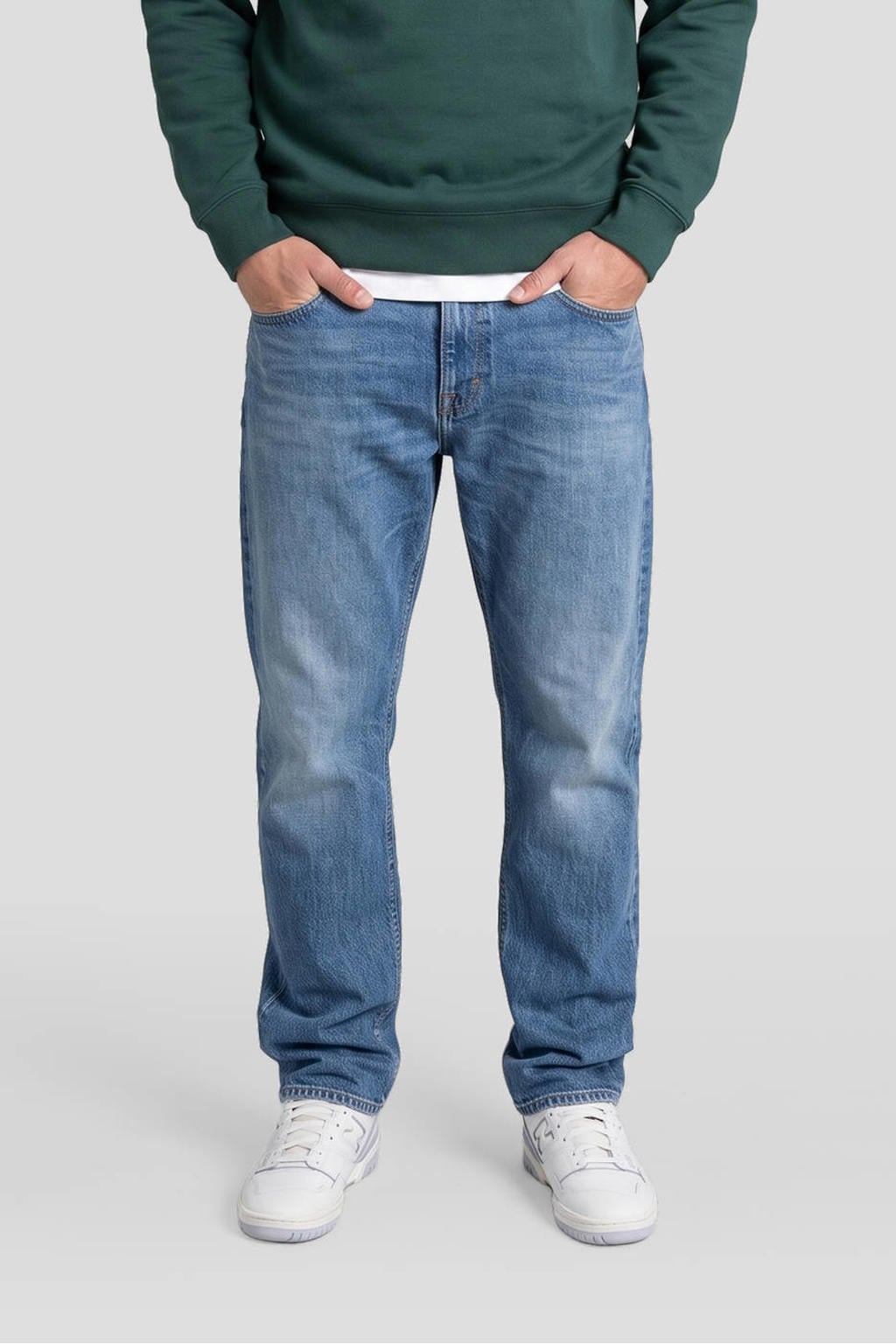 REPLAY AIDEEN straight leg jeans - mediumblauw