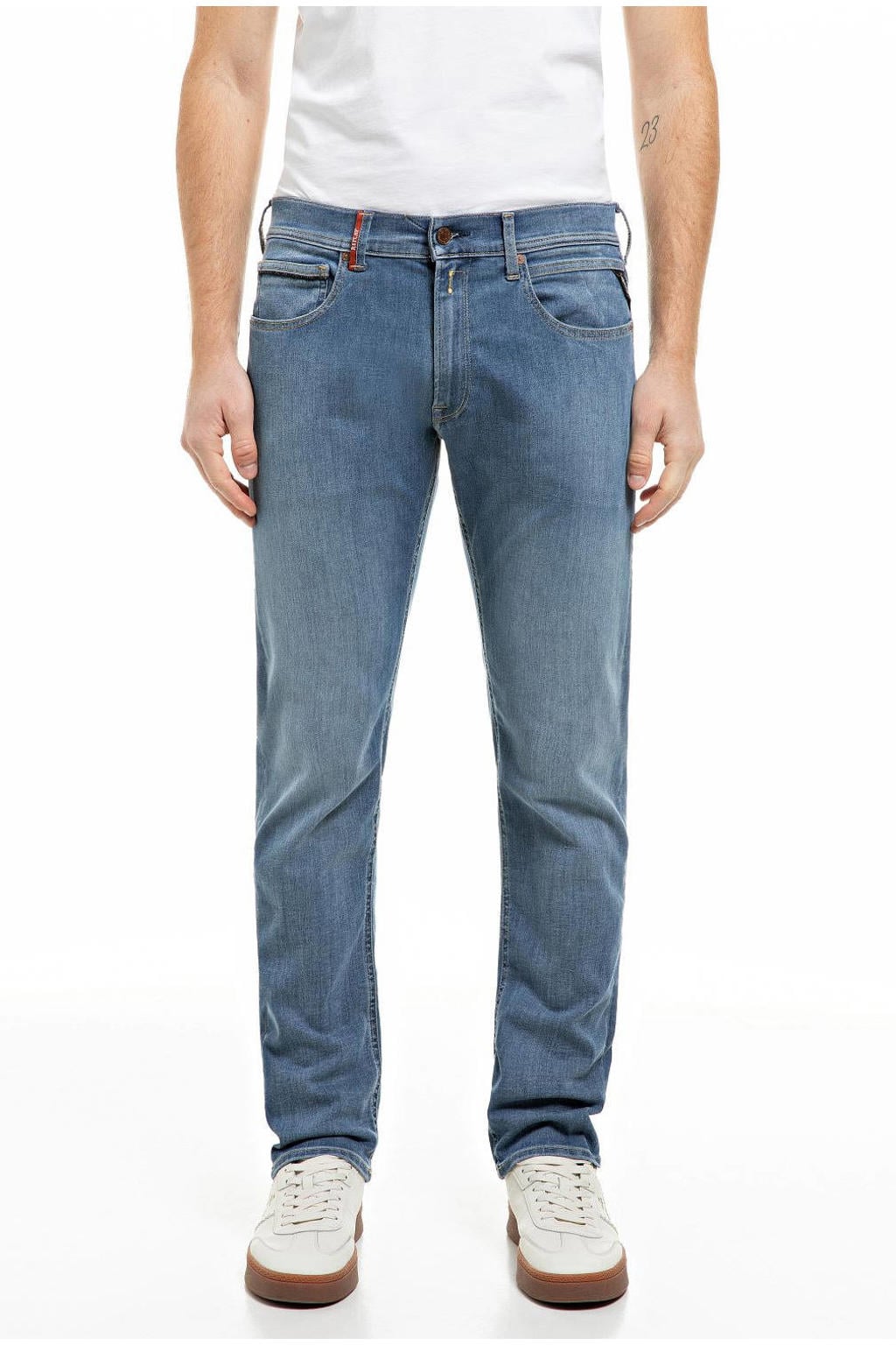 REPLAY GROVER straight leg jeans - mediumblauw