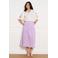 LOLALIZA broderie midi rok - lila